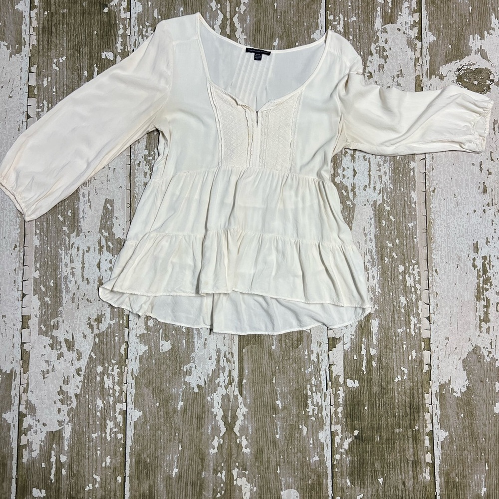 American Eagle Flowy Boho Blouse